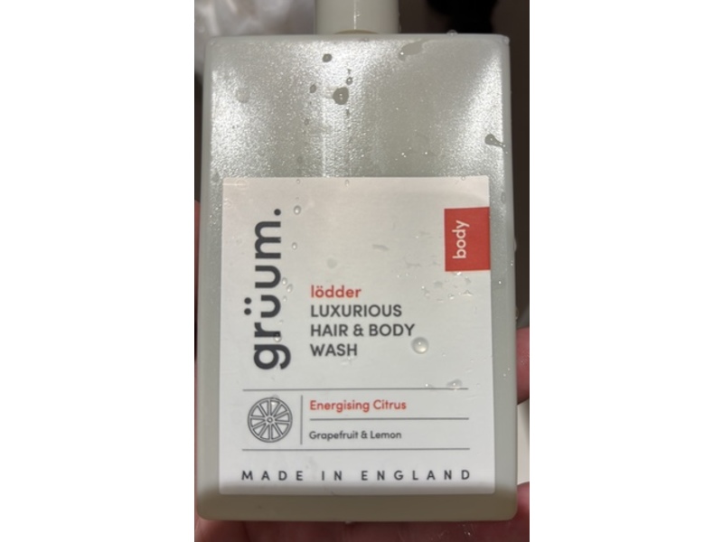 Gruum Luxurious Hair & Body Wash, Energising Citrus, 100 mL