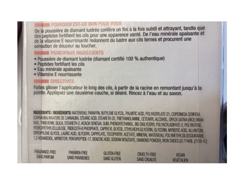 Physicians Formula Mineral Wear Diamond Mascara, Black Diamond, 0.28 fl oz/8.5 mL