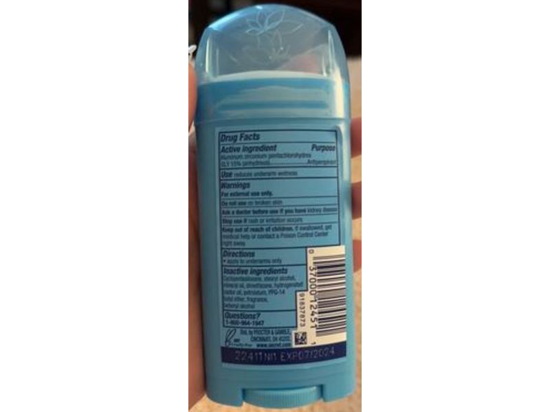 Secret Antiperspirant/Deodorant, Powder Fresh, 2.7 oz/76 g, Pack of 5