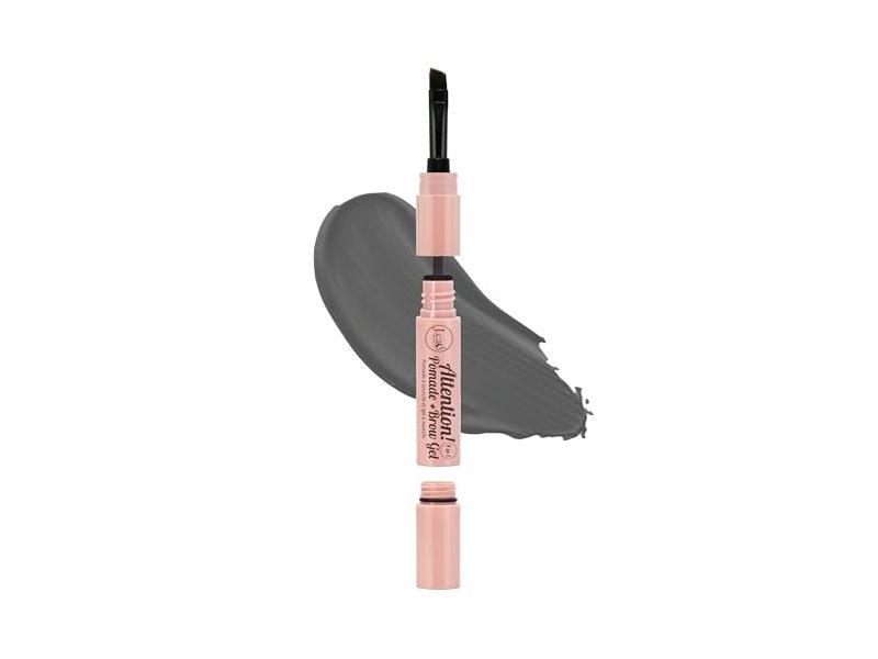 J.Cat Beauty Attention 4 In 1 Pomade + Brow Gel, Soft Charcoal
