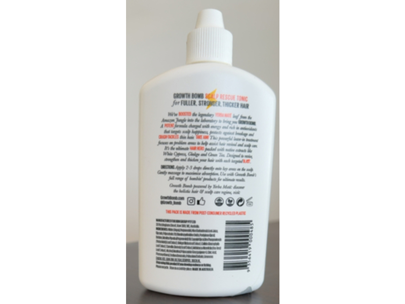 Growth Bomb Boost & Thicken Scalp Rescue Tonic, 3.38 fl oz/100 mL