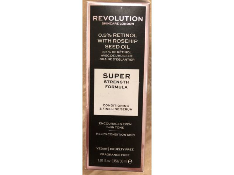 Revolution Super Strength Formula Serum, 0.5% Retinol With Rosehip Seed Oil, 1.01 fl oz/30 ml
