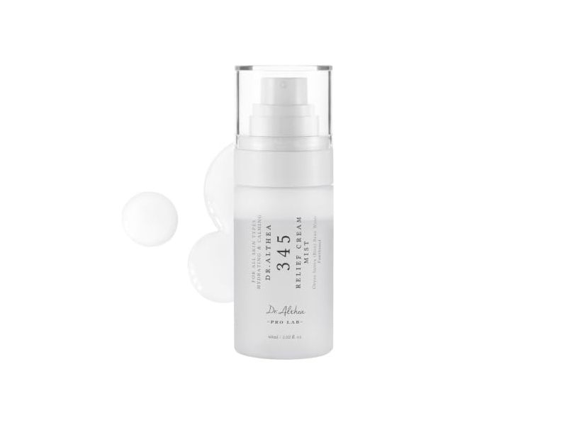 Dr.Althea 345 Relief Cream Mist, Oryza Sativa Bran Water Panthenol, 2.02 fl oz/60 mL