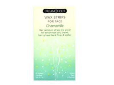 Dreamology Face Wax Strips & Wipes, Chamomile, 8 Count