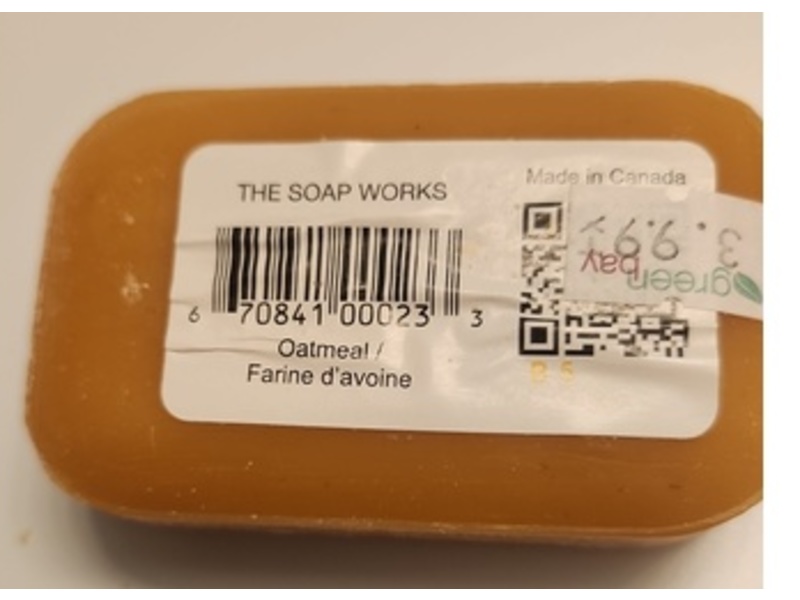 The Soap Works Bar Soap, Oatmeal, 110 g