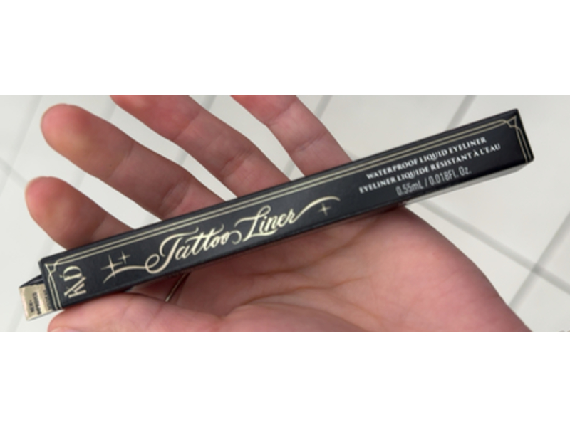 KVD Beauty Tattoo Liner Waterproof Liquid Eyeliner, Trooper Black, 0.018 fl oz/0.55 mL