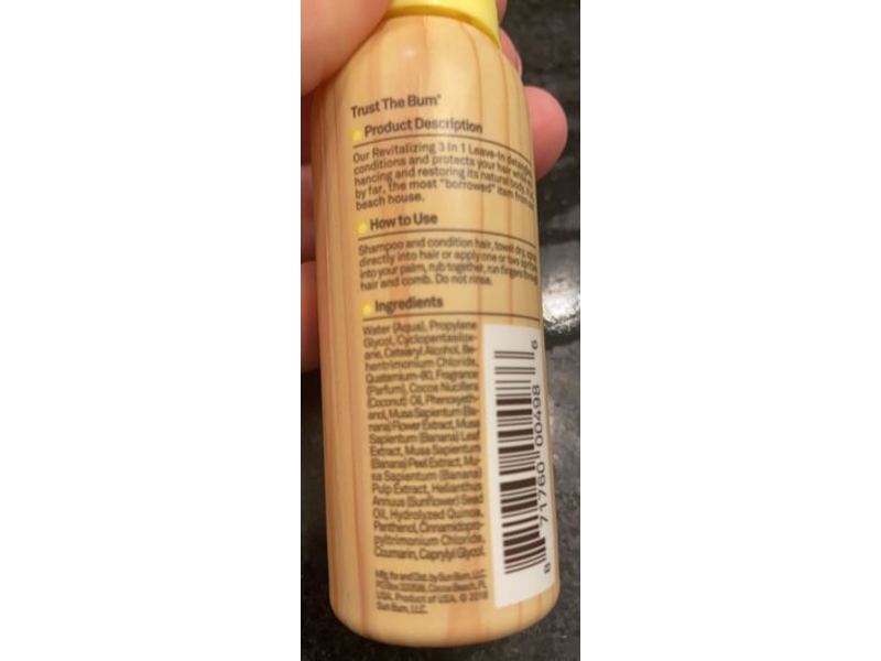 Sun Bum Revitalizing 3 In 1 Leave In, 1.5 fl oz/44 mL