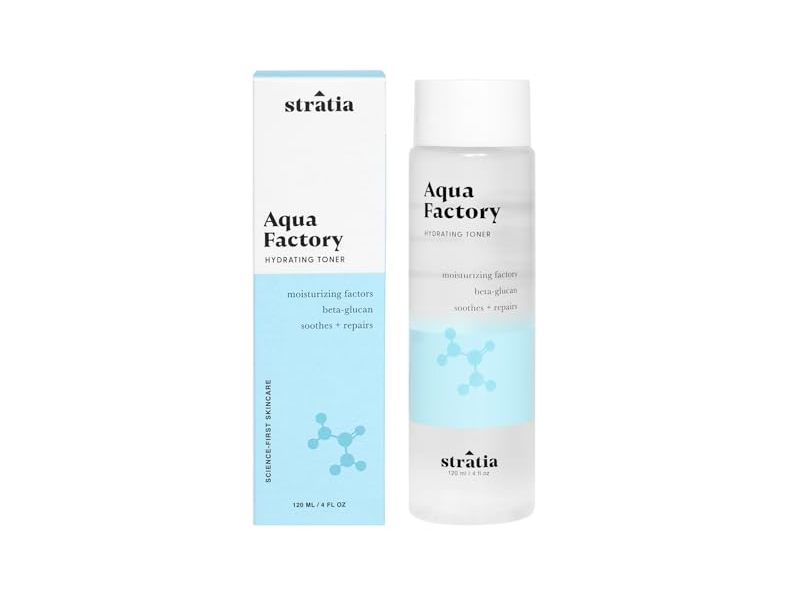 Stratia Aqua Factory Hydrating Toner, Beta Glucan, 4 fl oz/120 mL