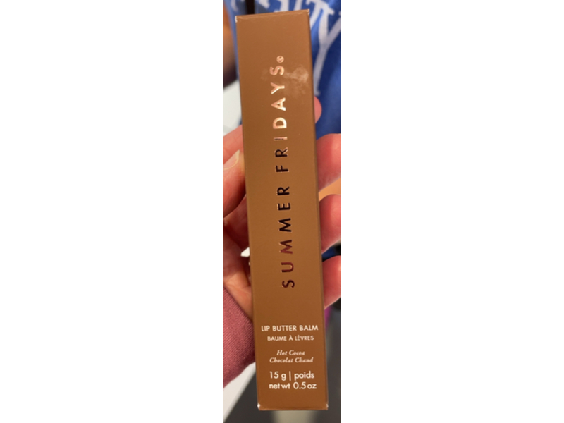 Summer Fridays Lip Butter Balm, Hot Cocoa, 0.5 oz/15 g