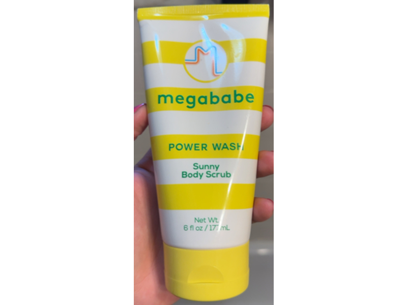 Megababe Sunny Body Scrub, Power Wash, 6 fl oz/177 mL
