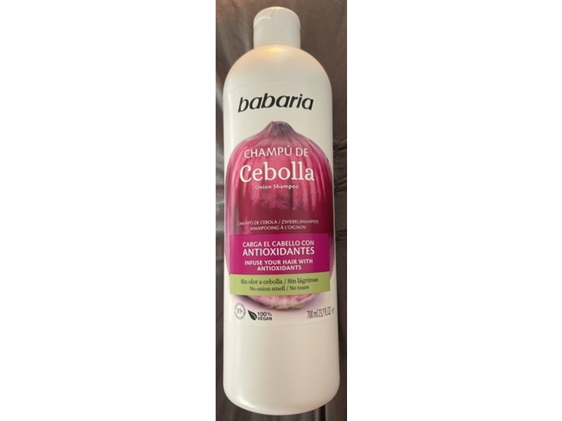 Babaria Onion Shampoo, 23.7 fl oz/700 mL
