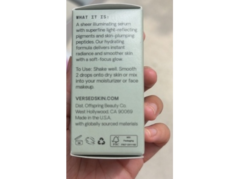 Versed Mood Lighting Glow Drops, Sheer Bronzed, 1 fl oz/30 mL