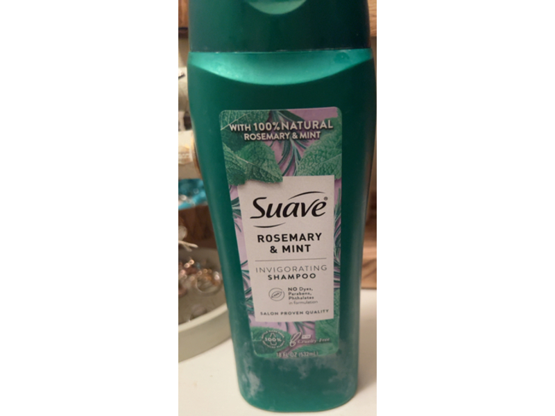 Suave Invigorating Shampoo, Rosemary & Mint, 18 fl oz/532 mL