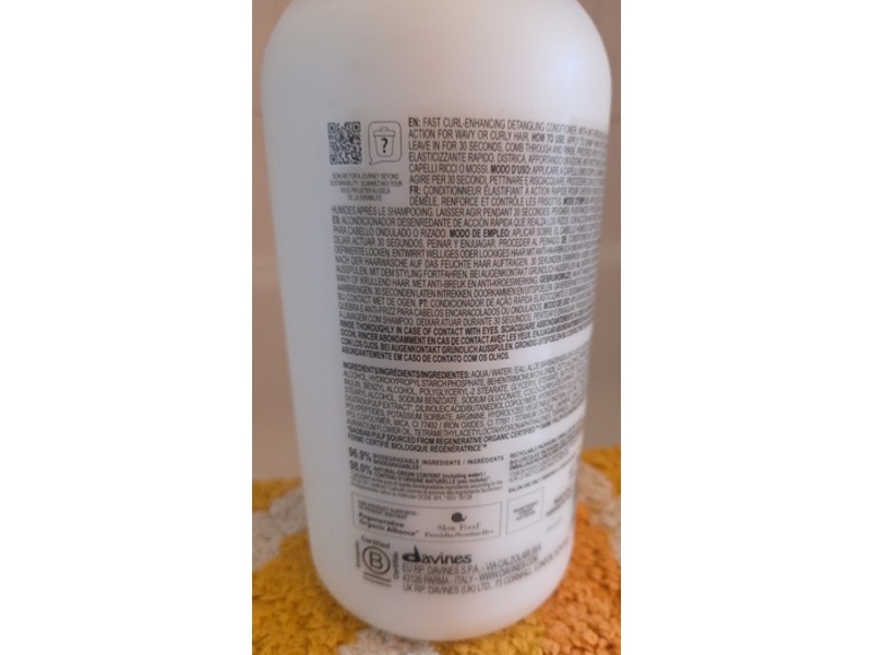 Davines LOVE Curl-Enhancing Fast Conditioner, 33.8 fl oz/1000 mL