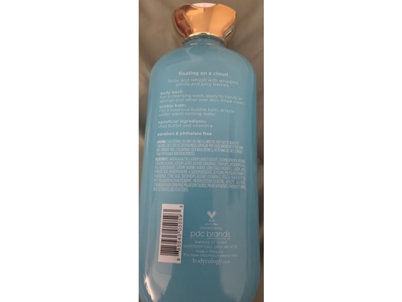 Bodycology 2 In 1 Body Wash & Bubble Bath, Floating On A Cloud, 16 fl oz/473 mL