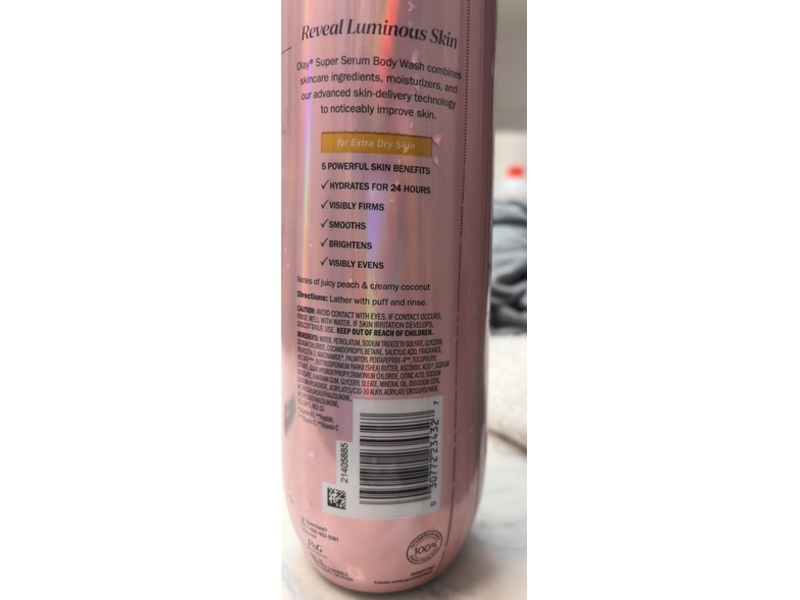 Olay Super Serum Body Wash, Extra Dry Skin, 20 fl oz/591 mL