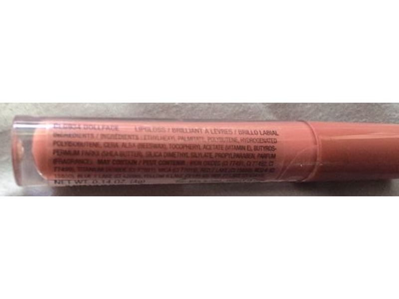 L.A. Colors High Shine Shea Butter Lip Gloss, CLG934 Dollface, 0.14 oz/4 g