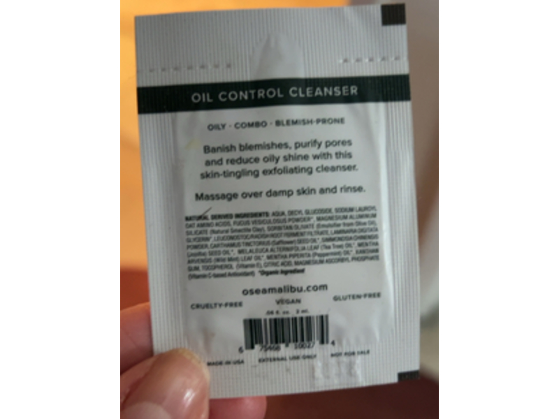 Osea Ocean Cleansing Mudd, 0.06 oz/ 2 mL