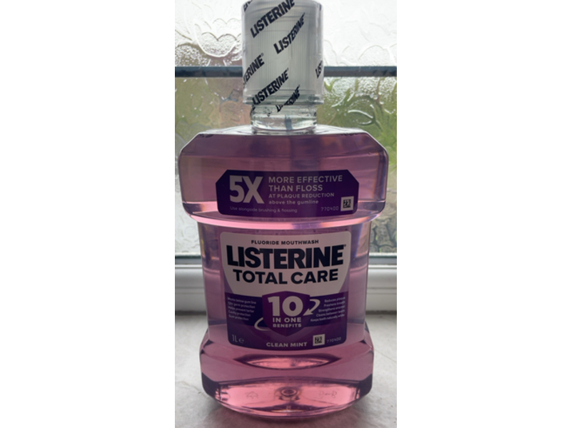 Listerine Total Care Fluoride Mouthwash, Clean Mint Flavor, 1 L, Pack Of 2