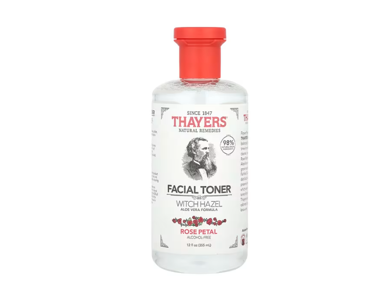 Thayers Witch Hazel Aloevera Formula Facial Toner, Rose Petal, 12 fl oz/355 mL
