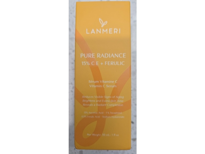 Lanmeri Pure Radiance Vitamin C Serum, 1 fl oz/30 mL