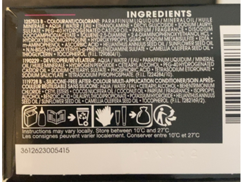 Garnier Permanent Hair Colour Olia Kit, 2.0 Soft Black