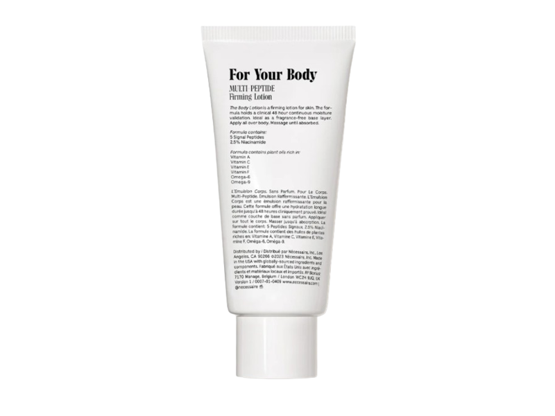 Necessaire The Body Lotion, Fragrance-Free , 6.8 fl oz/200 mL