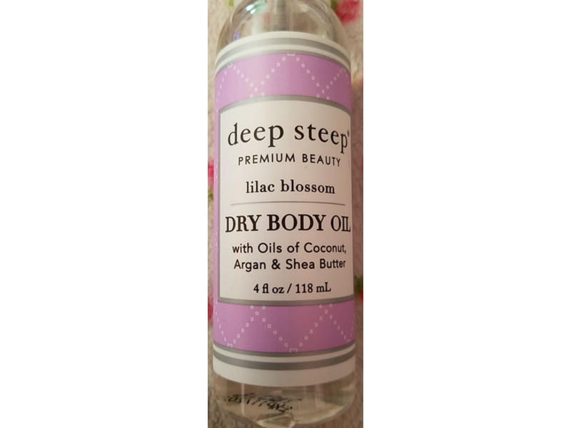 Deep Steep Dry Body Oil, Lilac Blossom, 4 fl oz/118 mL