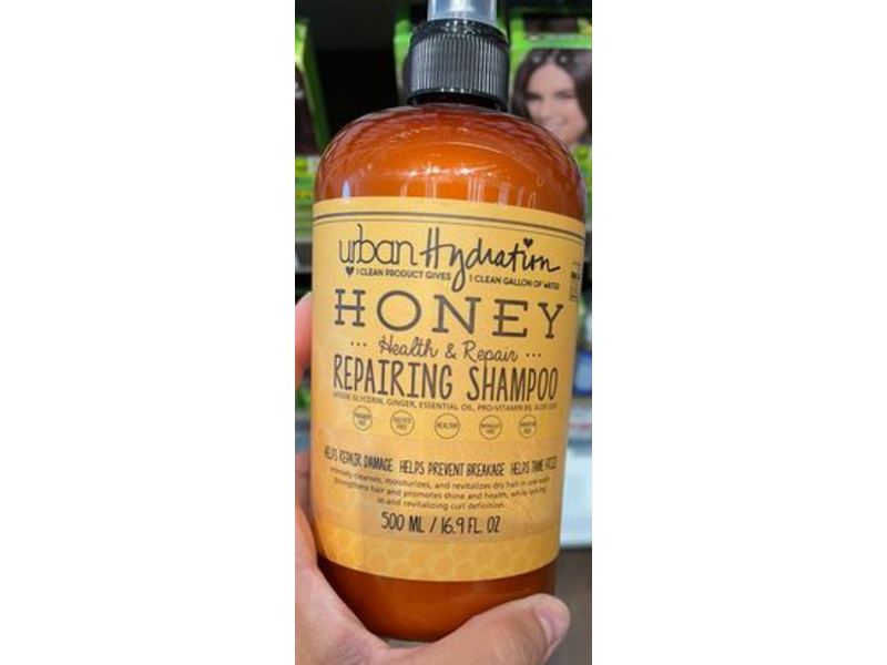 Urban Hydration Honey Repairing Shampoo, 16.9 fl oz/500 mL