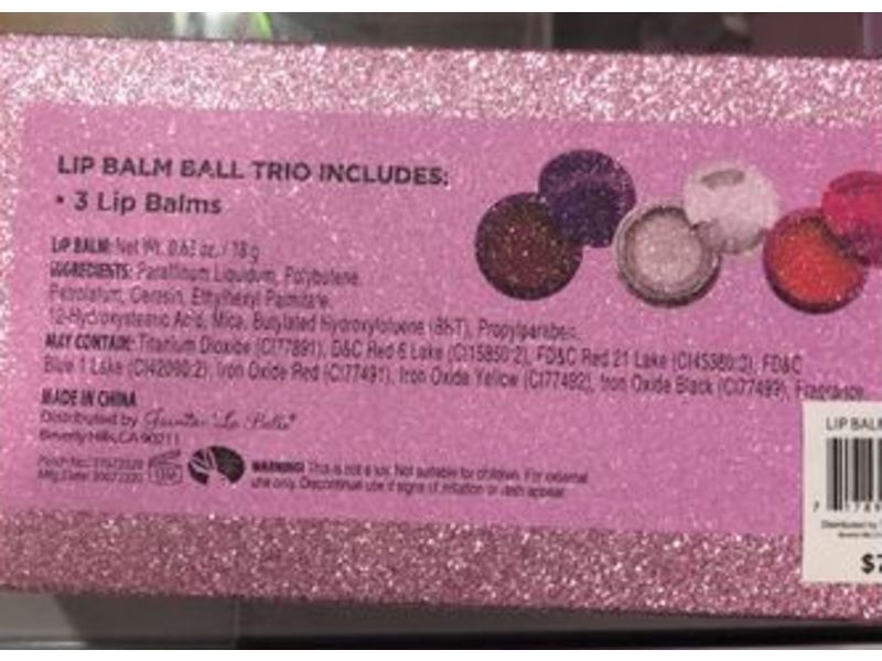 Beauty Gems Lip Balm Ball Trio, 0.61 oz/18 g
