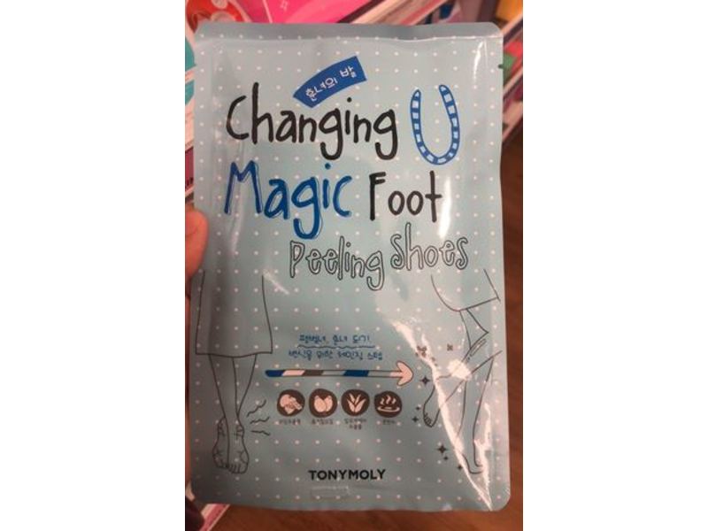 Tonymoly Changing U Magic Foot Peeling Shoes, 0.60 oz/17 g