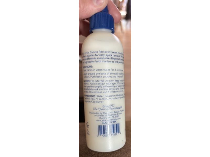 Blue Cross Cuticle Remover Cream, 4 fl oz/118 mL