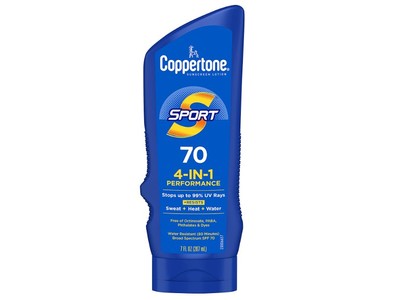 Coppertone Sport 4-In-1 Performance Sunscreen Lotion, SPF 70, 7 fl oz/207 mL