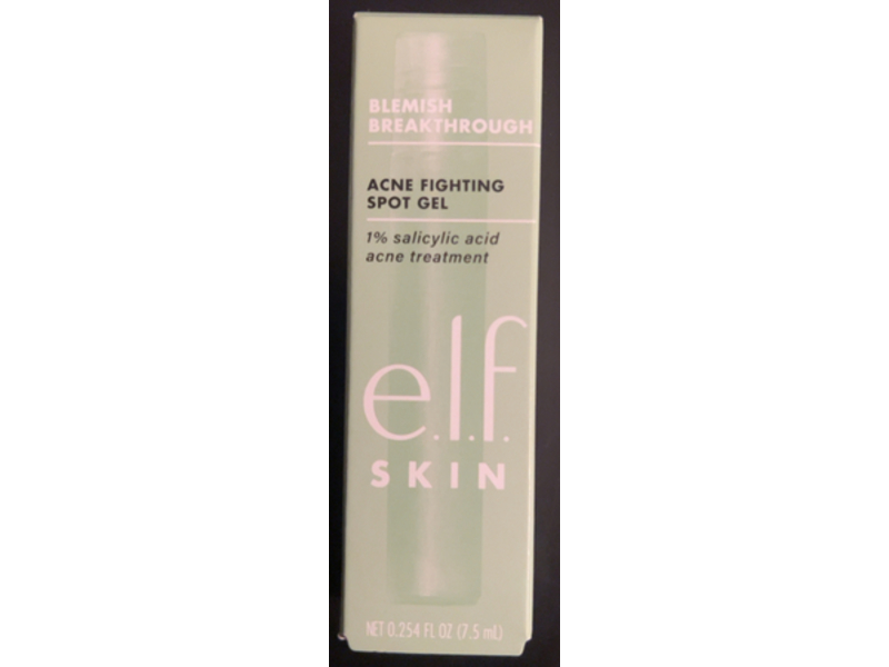 e.l.f. Skin Blemish Breakthrough Acne Fighting Spot Gel, 0.254 fl oz/7.5 mL