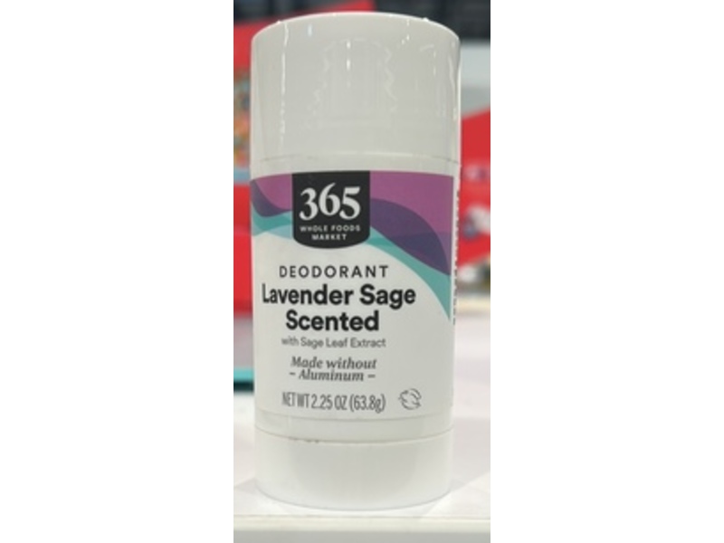 365 By Whole Foods Market Deodorant, Lavender Sage Scented, 2.25 oz/63.8 g