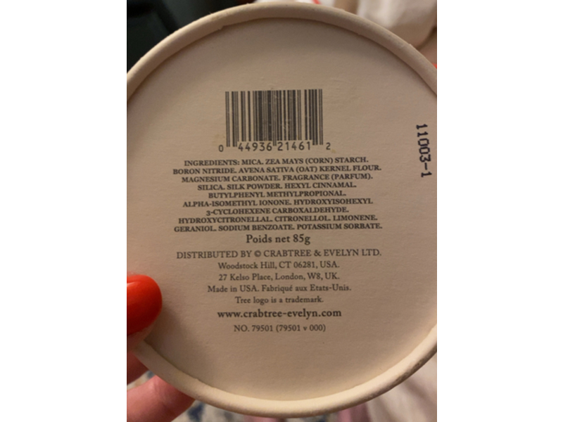Crabtree & Evelyn Body Dusting Powder, Iris, 3 oz/85 g
