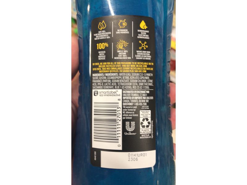 Axe Sport Blast Body Wash, Charge & Hydrate, 16 fl oz/473 mL
