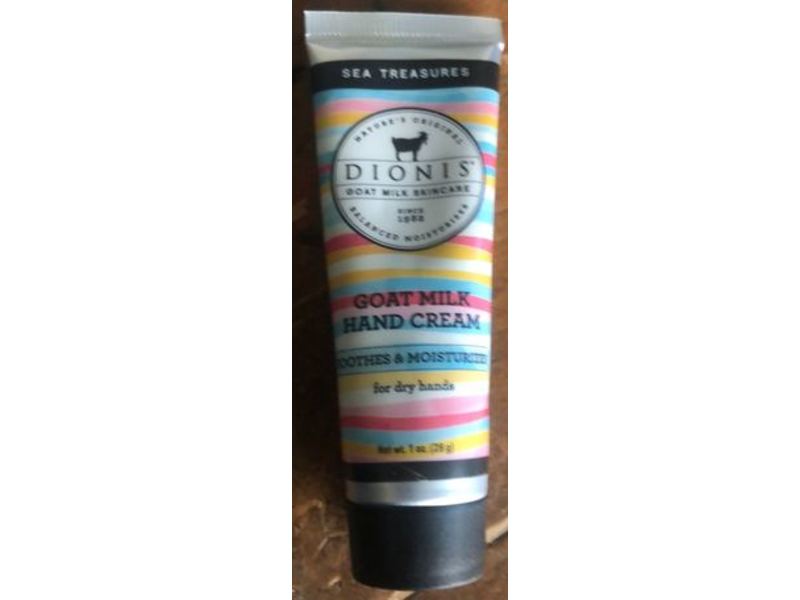 Dionis Goat Milk Hand Cream, Sea Treasures, 1 fl oz/28 g