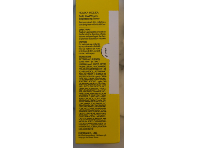 Holika Holika Gold Kiwi Vita C Plus Brightening Toner, 5.07 fl oz/150 mL