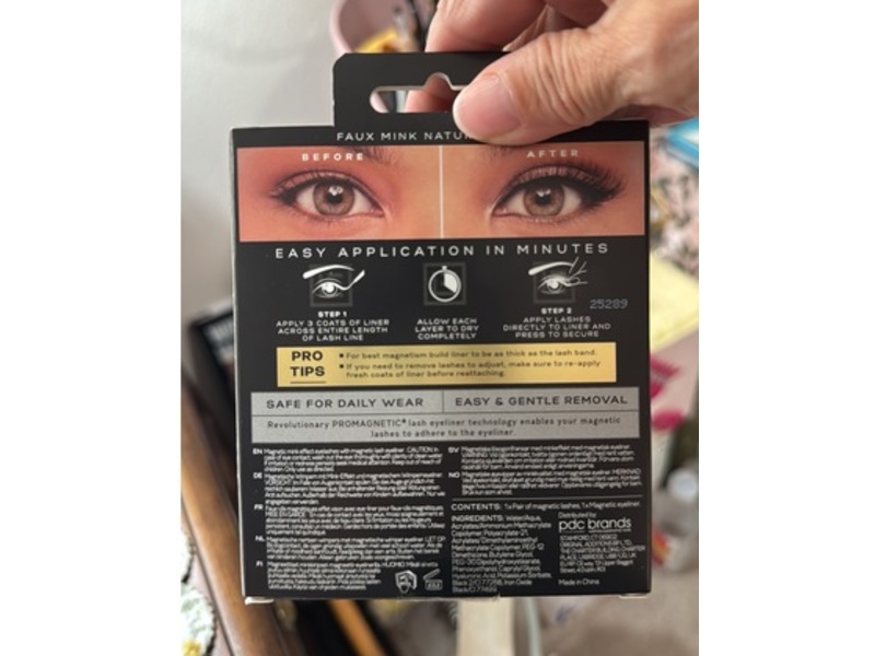 Eylure London Pro Magnetic Eyeliner & Lash System, Black, 0.024 fl oz/0.7 mL
