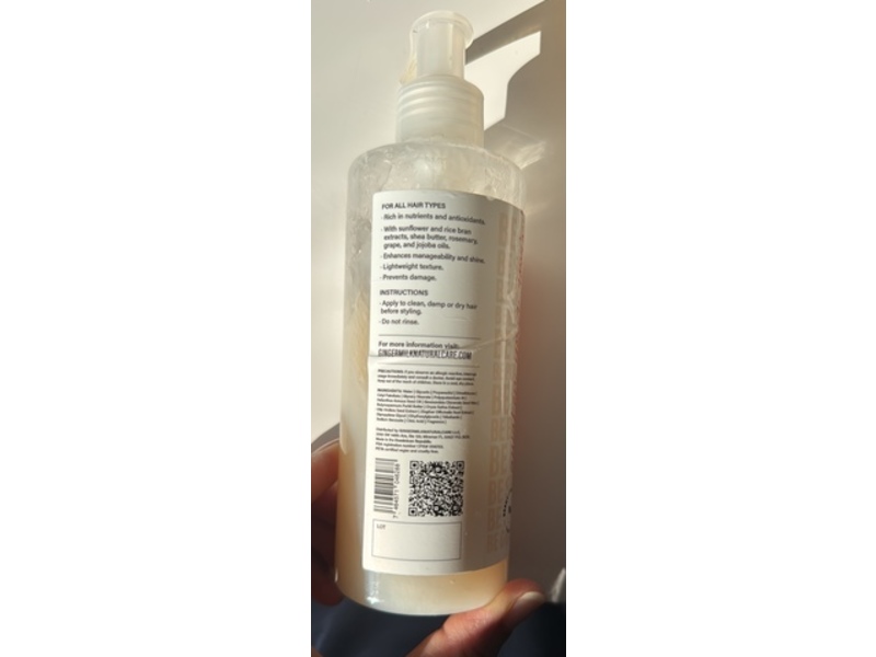 Ginger Milk Leave-In Conditioner, Be Honest, 8.5 oz/280 mL