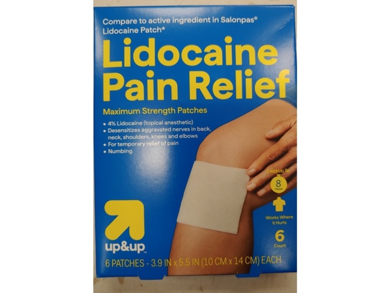 up&up Lidocaine Pain Relief, 6 Count