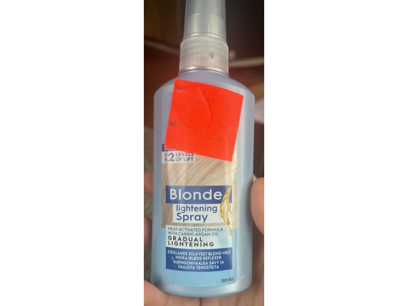 Schwarzkopf Henkel Blonde Lightening Spray, S1, 125 mL