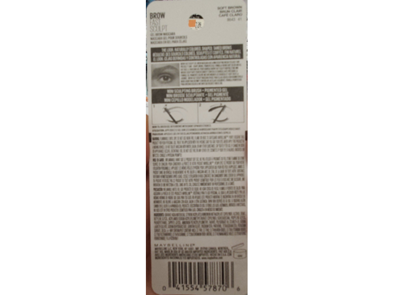 Maybelline New York Brow Fast Sculpt, Soft Brown, 0.09 fl oz/2.75 mL