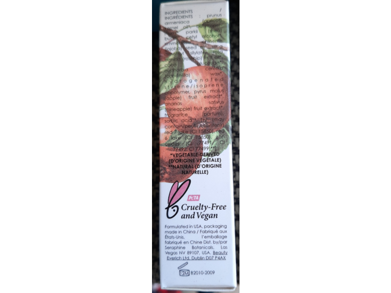 Seraphine Botanicals Glow Lip Mask, Apple + Baum, 0.5 fl oz/15 mL