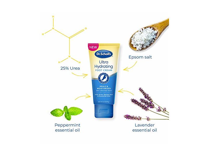 Dr. Scholl's Ultra Hydrating Heals & Moisturizes Foot Cream, 3.5 oz/99 g