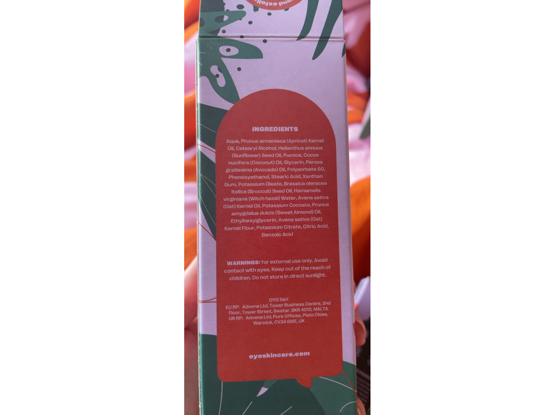 Oyo Ingrowns Out Exfoliator, Almond, 3.5 oz/100 mL