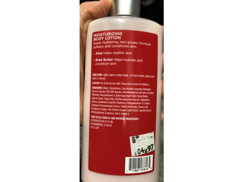 Ulta Beauty Moisturizing Body Lotion, Crisp Apple, 10 fl oz/296 mL