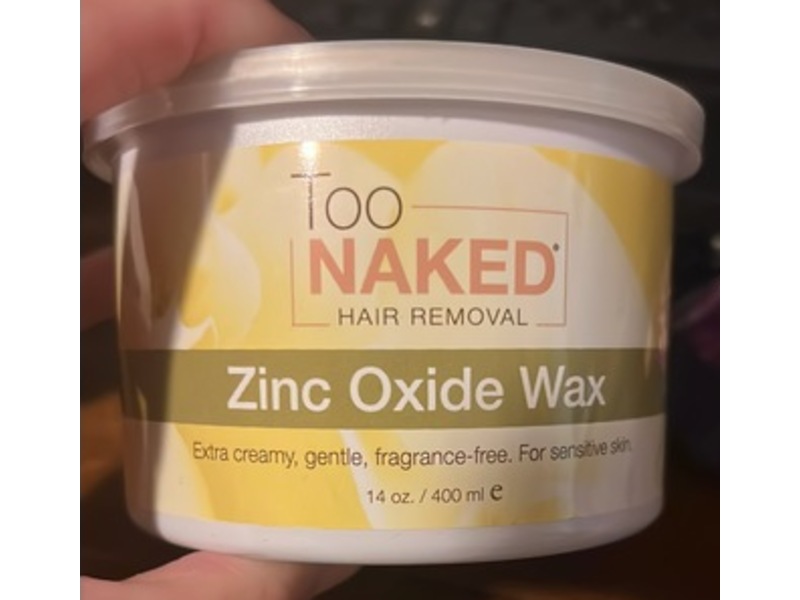 Too Naked Hair Removal Wax, Zinc Oxide, 14 oz/400 mL