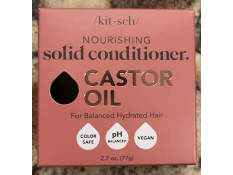 Kitsch Nourishing Solid Conditioner, Castor Oil, 2.7 oz/77 g